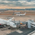 International arrival at a Japanese airport before immigration and customs procedures