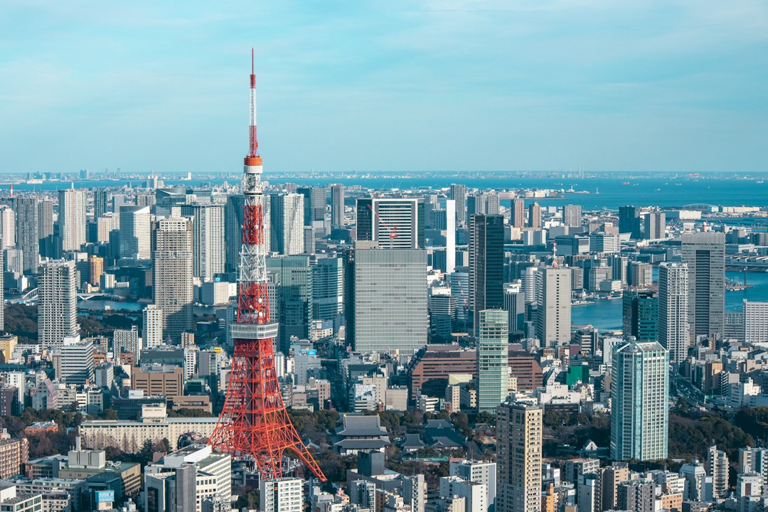 Tokyo city view representing mobile connectivity during a Japan trip